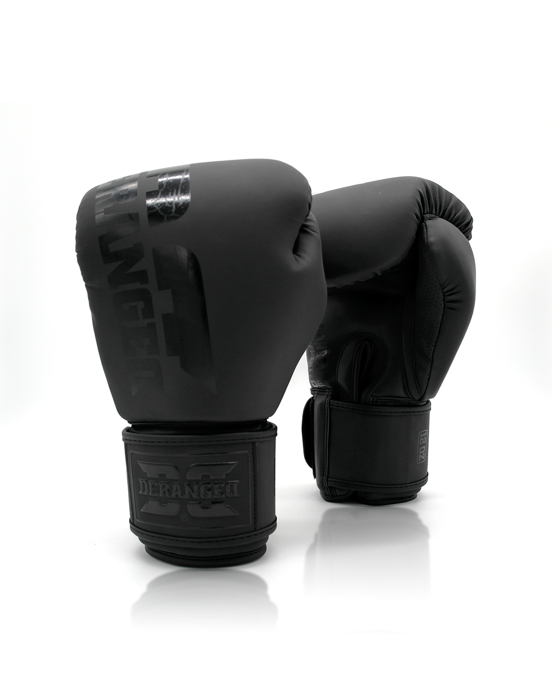 DERANGED Boxing Gloves Black in Black