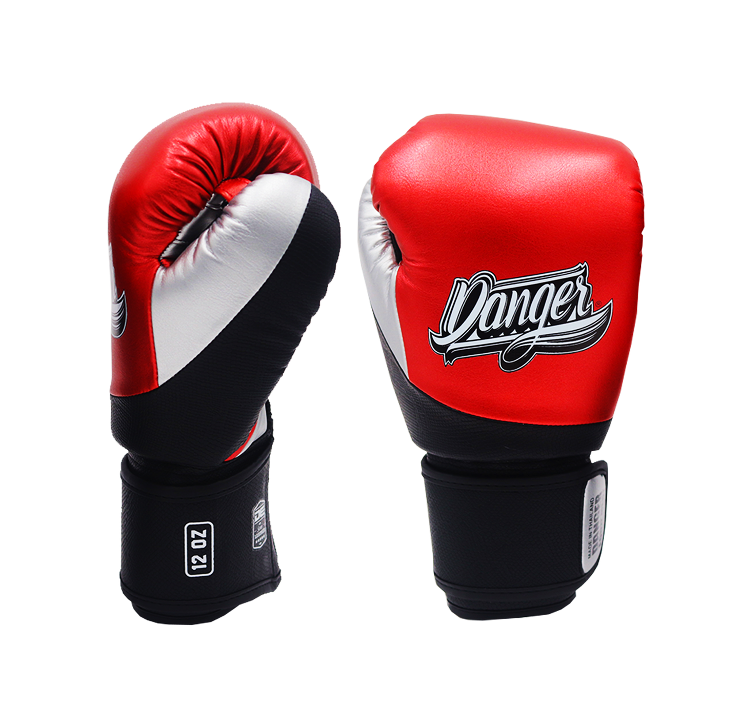 DANGER Boxing Gloves Evo 3.0 Red/Black Cobra/Silver
