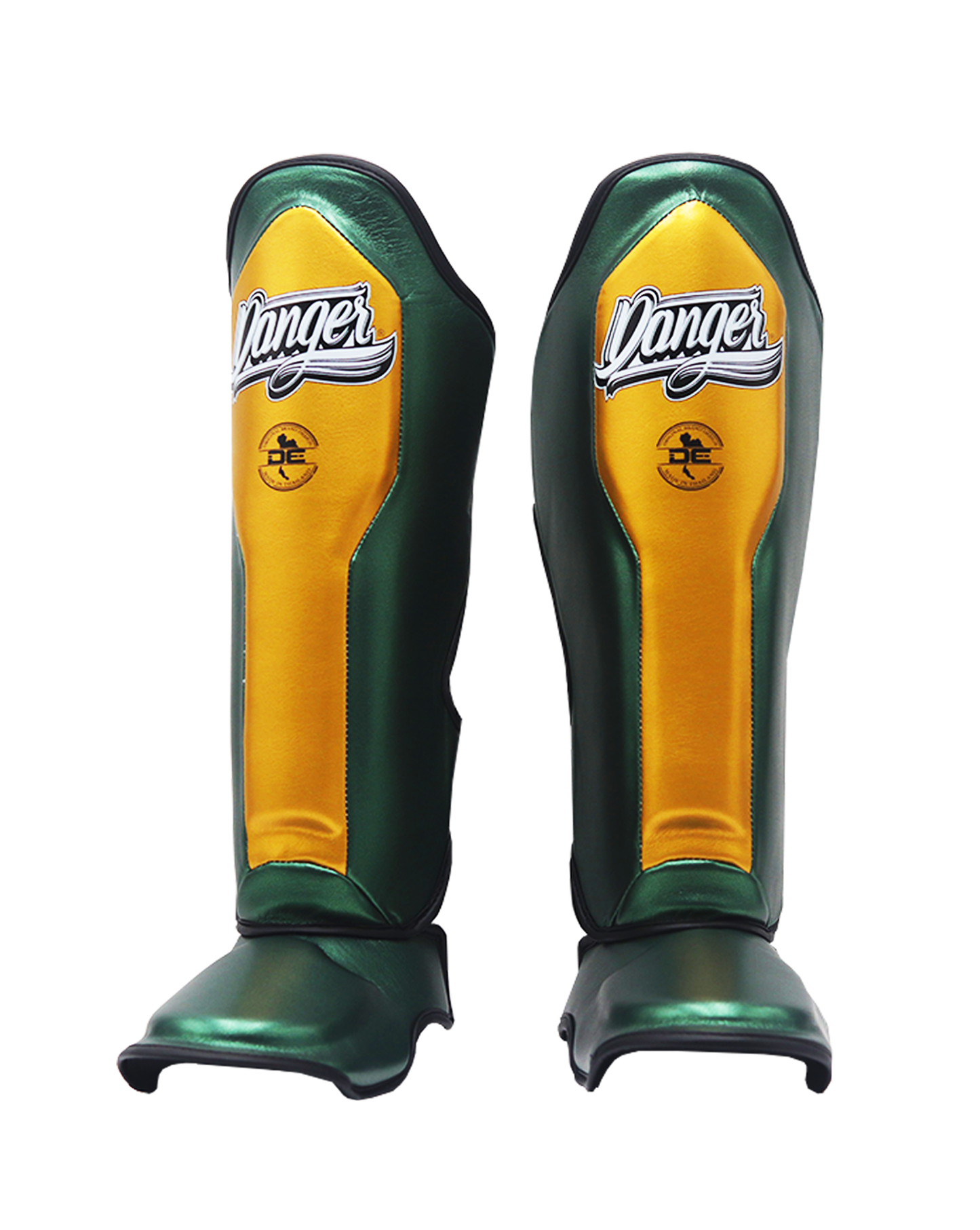 DANGER Shin Guards Evo 3.0 Green/Gold/Black