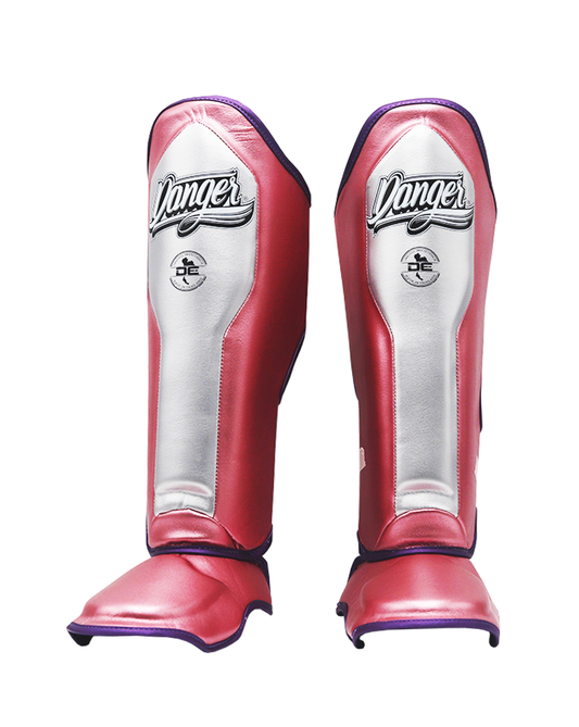 DANGER Shin Guards Evo 3.0 Pink/Silver/Purple