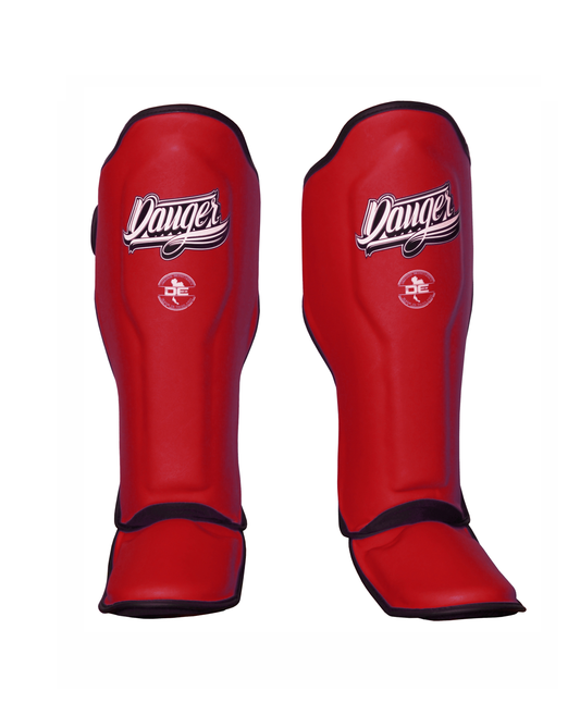 DANGER Shin Guards Thai Pro Red