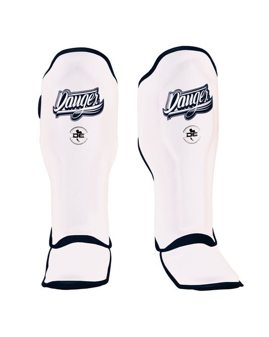 DANGER Shin Guards Thai Pro White