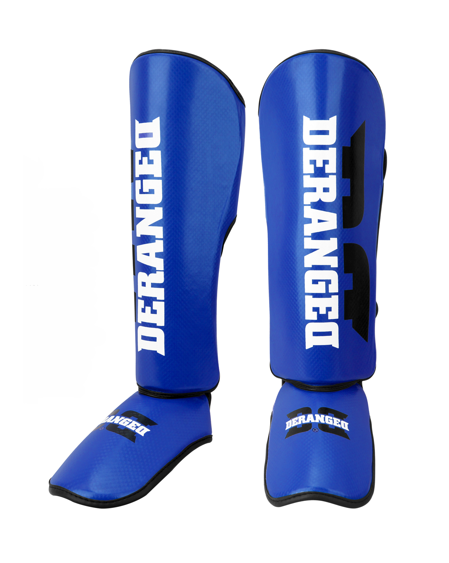 DERANGED Shin Guards Carbon Blue