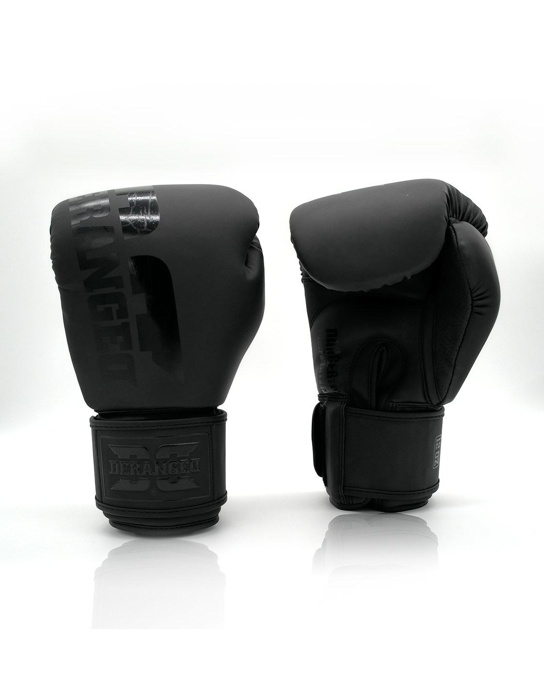 DERANGED Boxing Gloves Black in Black