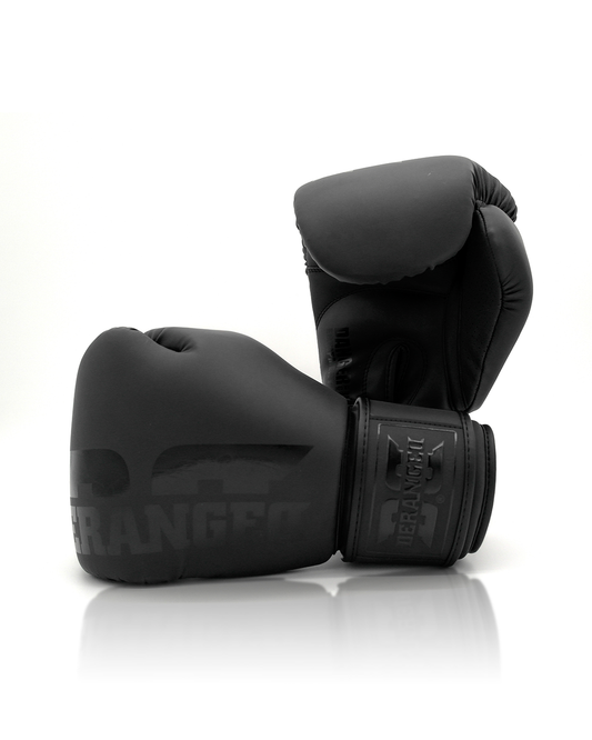 DERANGED Boxing Gloves Black in Black