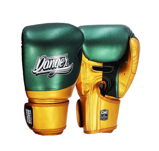 DANGER Boxing Gloves Evo 3.0 Green/Gold/Black