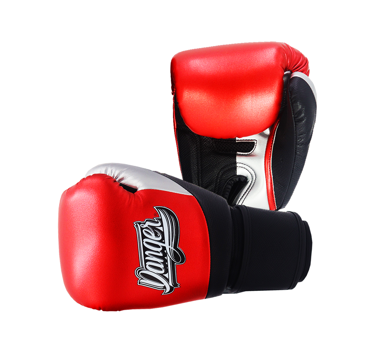 DANGER Boxing Gloves Evo 3.0 Red/Black Cobra/Silver