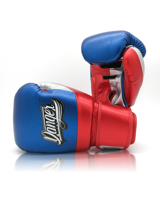 DANGER Boxing Gloves Evo 3.0 Met. Blue/Red/Silver