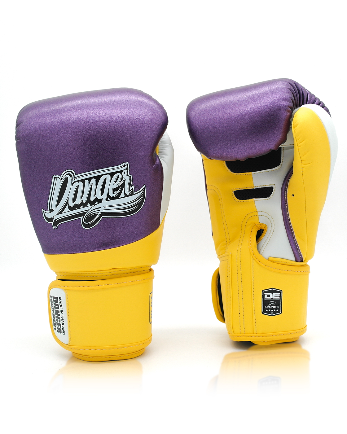 DANGER Boxing Gloves Evo 3.0 Met. Purple/Yellow/White