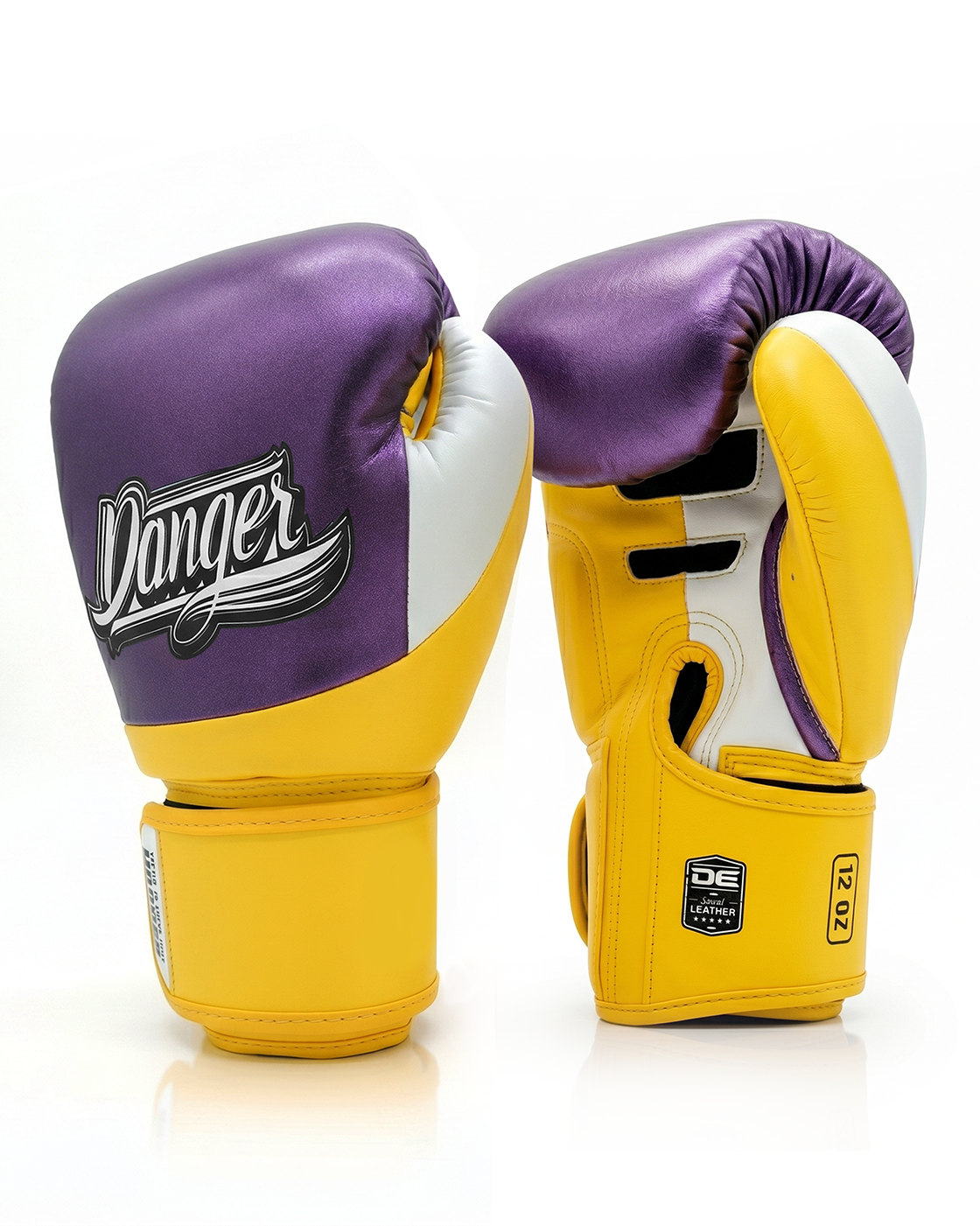 DANGER Boxing Gloves Evo 3.0 Met. Purple/Yellow/White