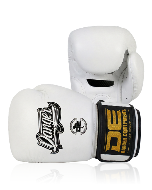 DANGER Boxing Gloves Supermax White