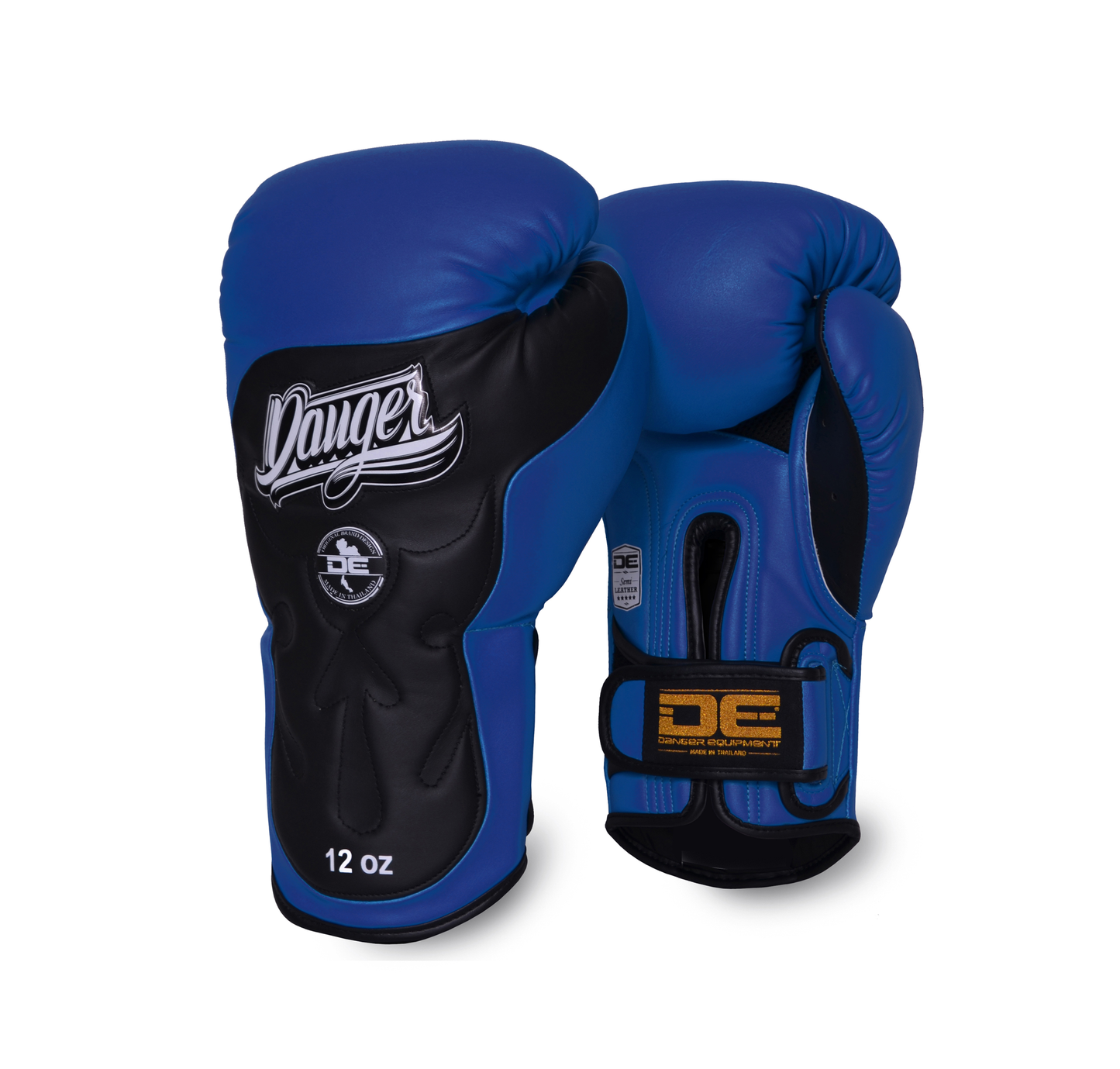 DANGER Boxing Gloves Ultimate Fighter Blue/Black