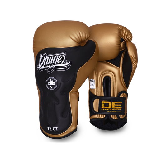 DANGER Boxing Gloves Ultimate Fighter Gold/Black