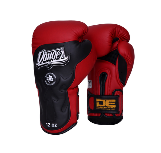 DANGER Boxing Gloves Ultimate Fighter Red/Black