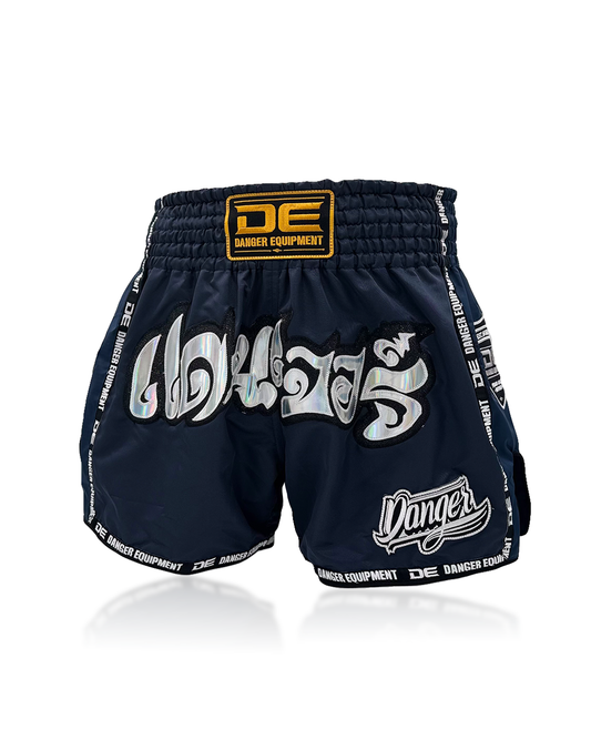 DANGER Muaythai Shorts DEMTS-EX204 Navy Blue