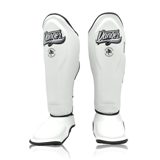 DANGER Shin Guards Supermax White