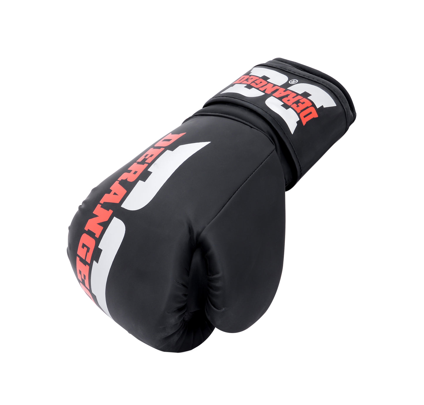 DERANGED Boxing Gloves Red in Black