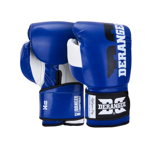 DERANGED Boxing Gloves Blue Carbon