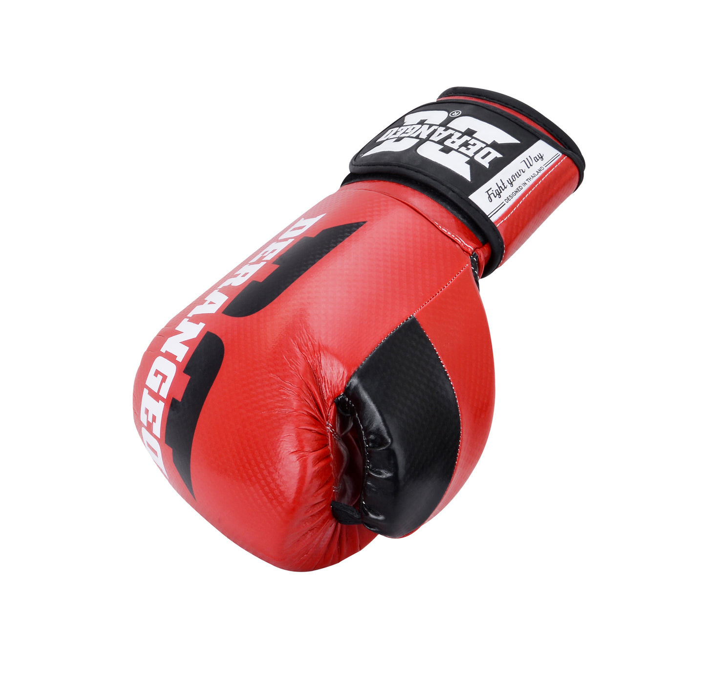 DERANGED Boxing Gloves Red Carbon