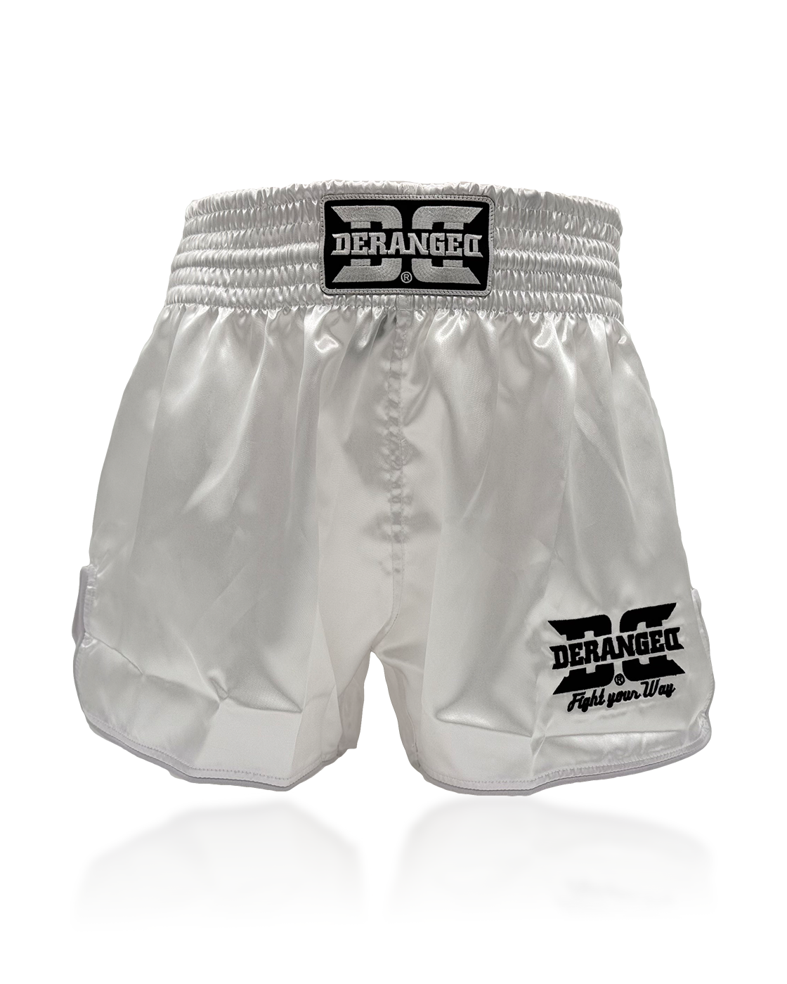 DERANGED Muaythai Shorts MTS-004 White