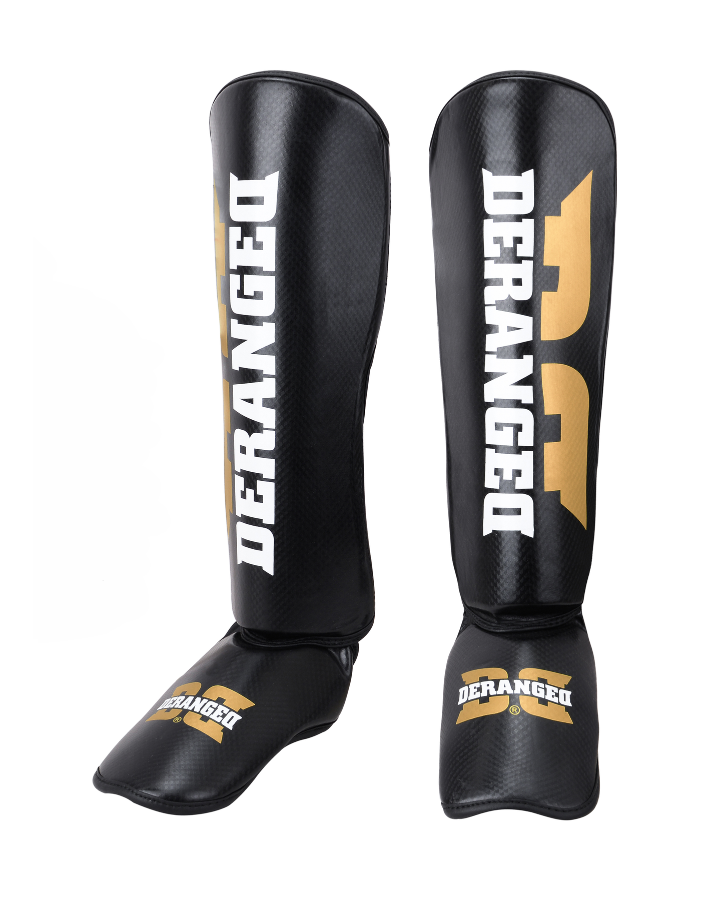 DERANGED Shin Guards Carbon Black