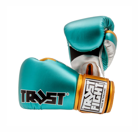 TRUST Boxing Gloves Squire Viridian/Silver/Gold